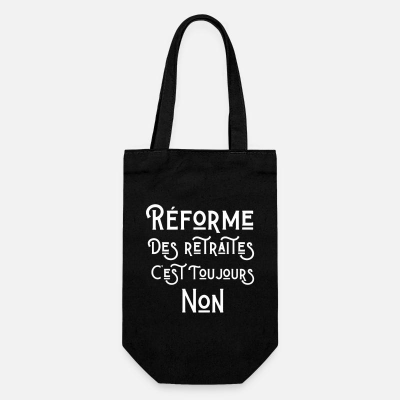 retraite, je suis retraité, je suis retraitée - Sac à bouteille - noir