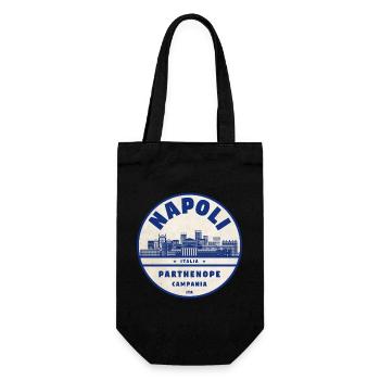 Napoli Skyline Vintage Badge - Gift Bag for Bottles - black - Front