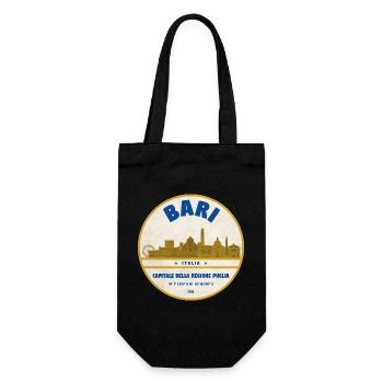 Insigne vintage Bari Skyline - Sac à bouteille - noir - Devant