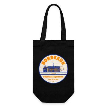 Bordeaux Port de la Lune Retro - Sac à bouteille - noir - Devant