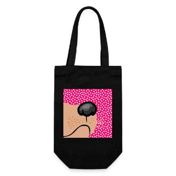 Dog Snout Dog - Gift Bag for Bottles - black - Front