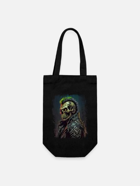 Horror Punk Zombie Skull - Geschenkbeutel für Flaschen - Schwarz