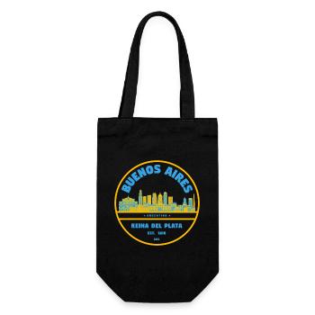 Buenos Aires Skyline Reina del Plata - Gift Bag for Bottles - black - Front