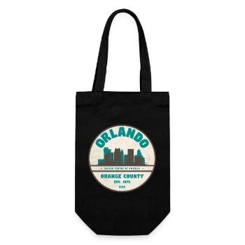 Orlando Skyline Vintage Sign - Gift Bag for Bottles - black - Front