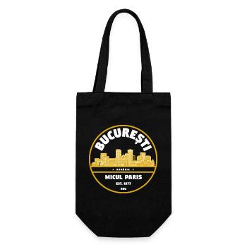 Micul Paris Bukarest Badge - Geschenkbeutel für Flaschen - Schwarz - Vorne