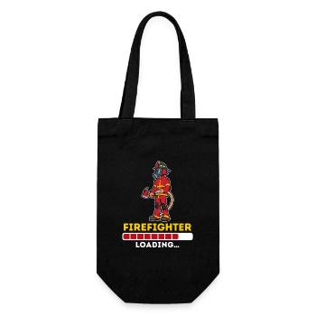Fire brigade fire hose slogan firefighter - Gift Bag for Bottles - black - Front