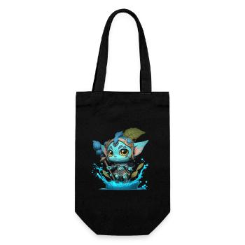 Avatar The Way of Water, cute character, navi - Gift Bag for Bottles - black - Front