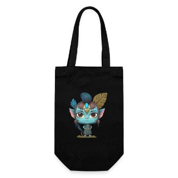 Avatar The Way of Water, cute character, navi - Gift Bag for Bottles - black - Front