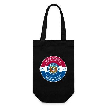 LeeS Summit Missouri Flag USA Souvenir Badge - Sac à bouteille - noir - Devant