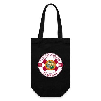 Deerfield Beach Floride drapeau USA Souvenir Badge - Sac à bouteille - noir - Devant