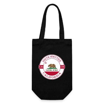 South Whittier California Flag USA Souvenir de voyage - Sac à bouteille - noir - Devant