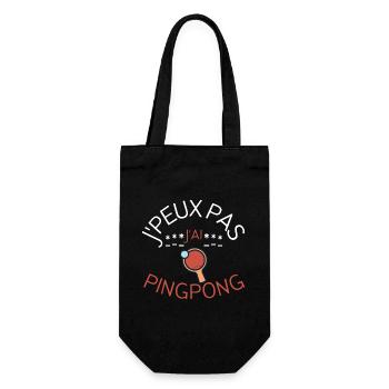 J'peux pas j'ai ping-pong - Sac à bouteille - noir - Devant