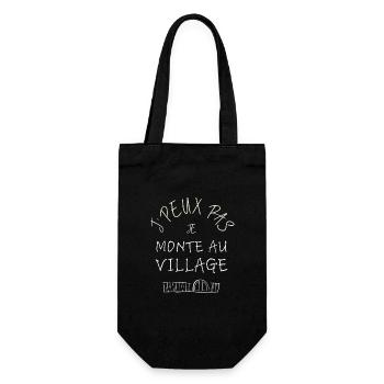 J'peux pas je monte au village - Sac à bouteille - noir - Devant