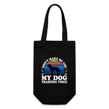 Australian Kelpie Dog Love Silhouette Retro Sunset - Gift Bag for Bottles - black - Front