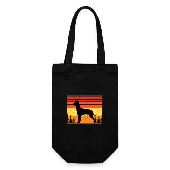 Xoloitzcuntli Dog Lover Silhouette Vintage Sunset - Gift Bag for Bottles - black - Front