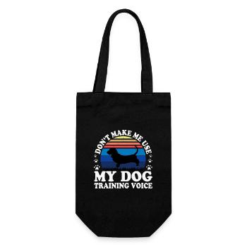 Bassett Hound Dog Lover Silhouette Vintage Sunset - Sac à bouteille - noir - Devant