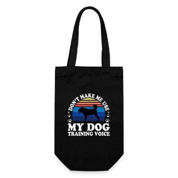 Armenischer Gampr Hund Liebhaber Silhouette Vintage Sonnenuntergang - Geschenkbeutel für Flaschen - Schwarz - Vorne