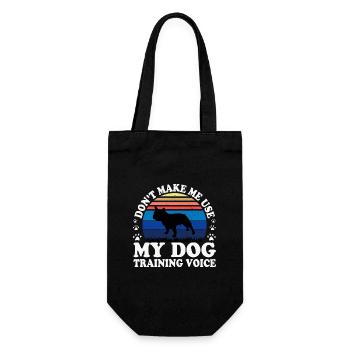 Bulldog Dog Lover Silhouette Vintage Sunset - Sac à bouteille - noir - Devant