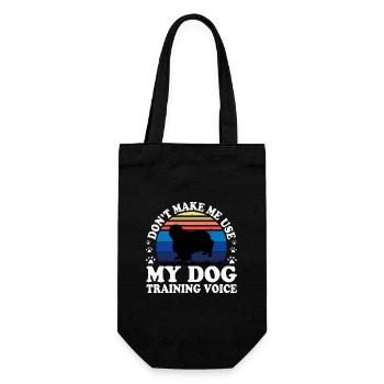 Klempner Spaniel Hund Liebe Silhouette Vintage Sonnenuntergang - Geschenkbeutel für Flaschen - Schwarz - Vorne