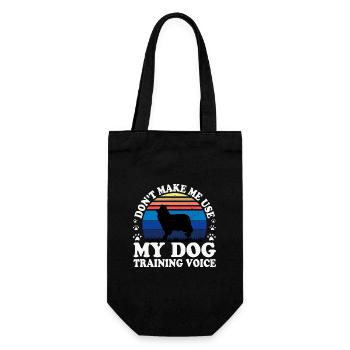 Collie Rough Dog Lover Silhouette Vintage Sonnenuntergang - Geschenkbeutel für Flaschen - Schwarz - Vorne