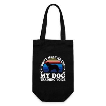 Cocker Spaniel Dog Lover Silhouette Vintage Sunset - Gift Bag for Bottles - black - Front