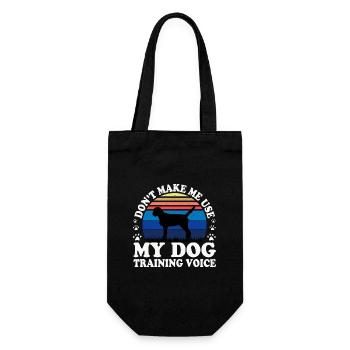 Griffon Fauve De Bretagne Dog Silhouette Retro - Gift Bag for Bottles - black - Front