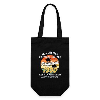 Millésime 1990 Original Cadeau - Sac à bouteille - noir - Devant