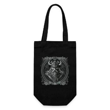 Viking#01 - Geschenkbeutel für Flaschen - Schwarz - Vorne
