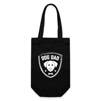 Dog Dad - Gift Bag for Bottles - black - Front