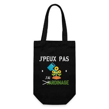 J Peux Pas J Ai Jardinage - Sac à bouteille - noir - Devant