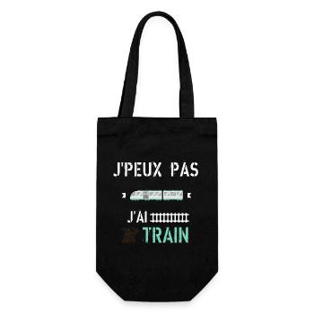 J Peux Pas J Ai Train - Sac à bouteille - noir - Devant