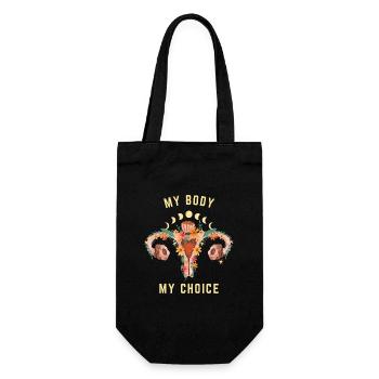 Mon corps Mon choix Féministe - Sac à bouteille - noir - Devant