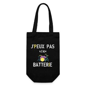 J Peux Pas J ai Batterie - Sac à bouteille - noir - Devant