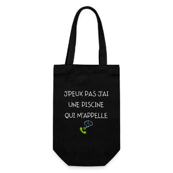 J peux pas j ai une piscine qui m appelle - Sac à bouteille - noir - Devant