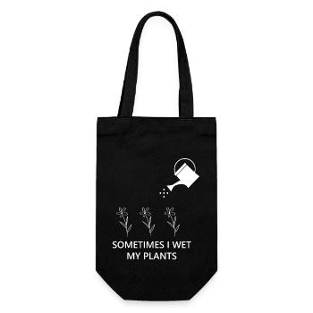 Florist Flower Plant Nature Gardener - Gift Bag for Bottles - black - Front