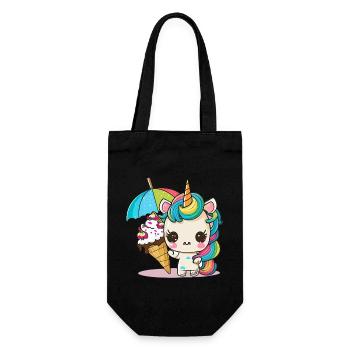 Sweet Dreams: A Unicorn - Gift Bag for Bottles - black - Front