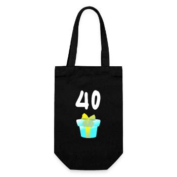 geschenk, 40 geschenkbox - Geschenkbeutel für Flaschen - Schwarz - Vorne