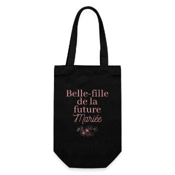 Belle-fille future Mariée. EVJF Team future mariée - Sac à bouteille - noir - Devant