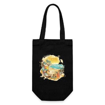 Beach Dream - Gift Bag for Bottles - black - Front