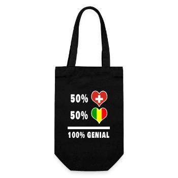 Mali et Suisse 100% Drapeau Génial - Sac à bouteille - noir - Devant
