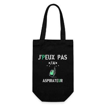 J Peux Pas J Ai Aspirateur - Sac à bouteille - noir - Devant