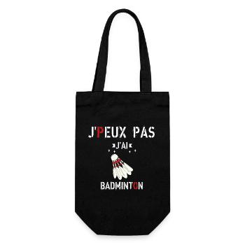J Peux Pas J Ai Badminton - Sac à bouteille - noir - Devant