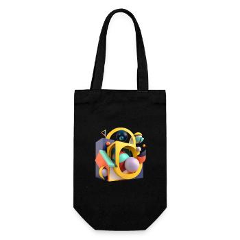 .3D - Gift Bag for Bottles - black - Front