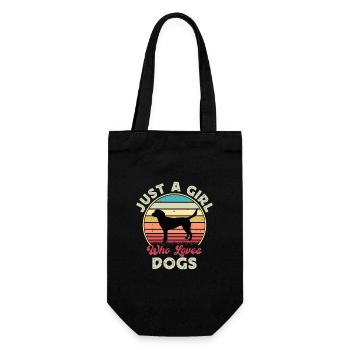Harrier Dog Lover Silhouette Vintage Sunset - Gift Bag for Bottles - black - Front