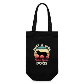 Great Pyrénées Dog Lover Silhouette Vintage Sunset - Sac à bouteille - noir - Devant