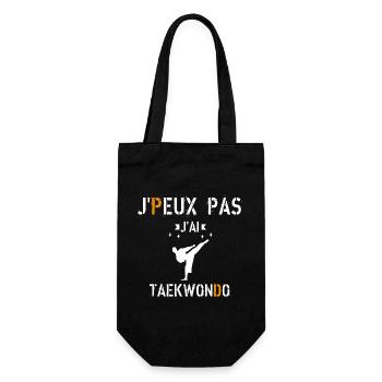 J Peux Pas J Ai Taekwondo - Sac à bouteille - noir - Devant