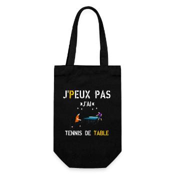 J peux pas j ai Tennis de Table - Sac à bouteille - noir - Devant