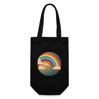 RAINBOW - Gift Bag for Bottles - black - Front