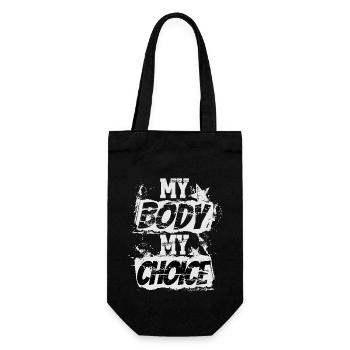 Mon corps Mon choix Grunge - Sac à bouteille - noir - Devant