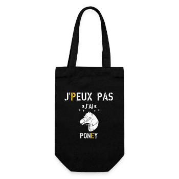 J Peux Pas J Ai Poney - Sac à bouteille - noir - Devant